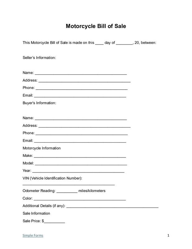 Car proof of purchase layout